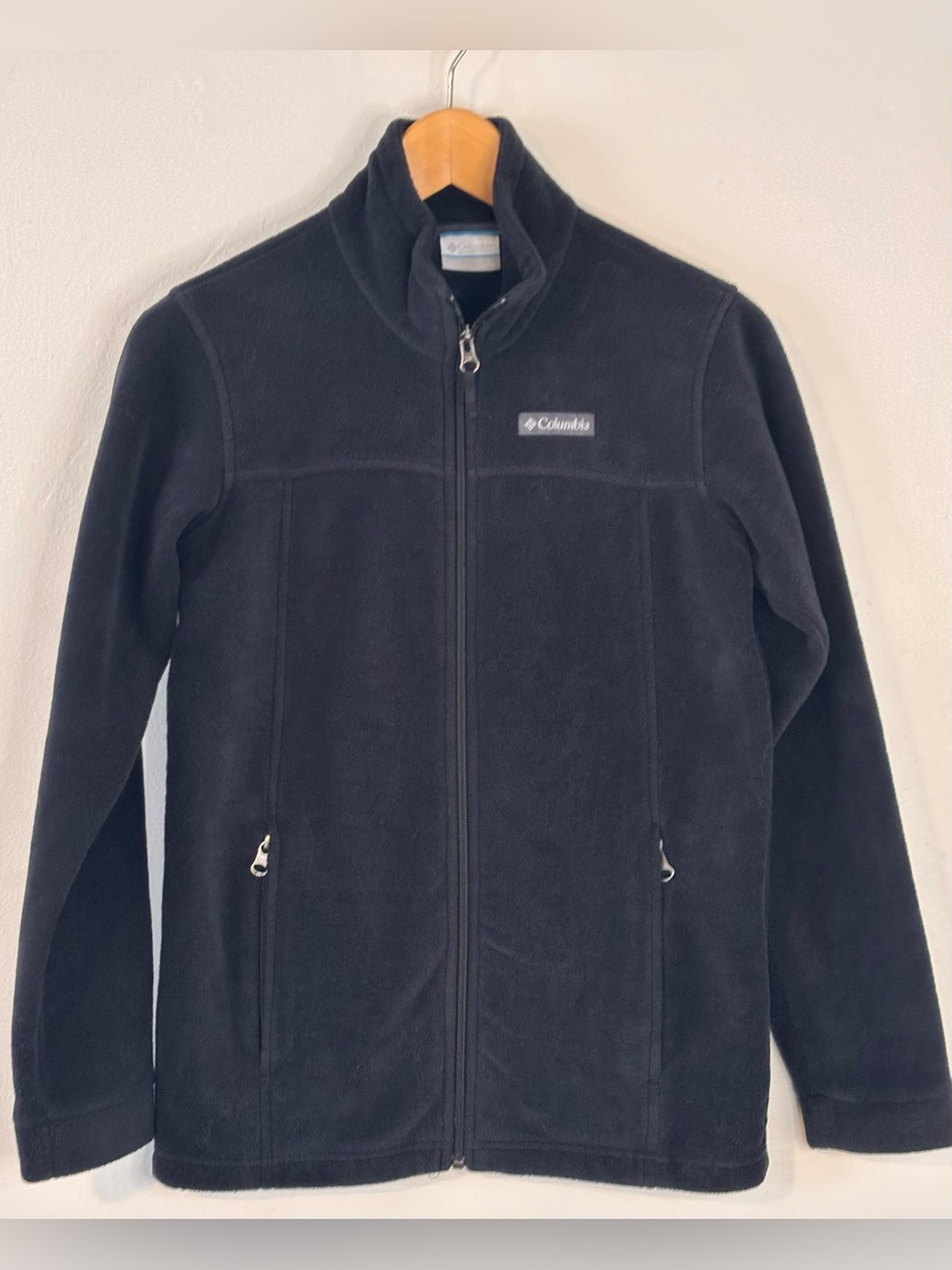 🌸 Columbia Steens Mountain Fleece Jacket Boys Youth Large (14/16) Black Full Zip